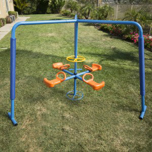 Outdoor merry go round hot sale playset